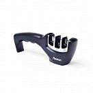 Точило для ножей 21x5x7 см трехшаговой заточки, цвет ЧЁРНЫЙ