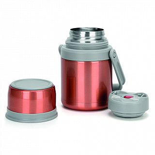 Термос для еды 1000 мл, цвет оранжевый (нерж.сталь)