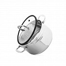 Кастрюля IRON ELEGANCE 20х12 см / 3,3 л со стеклянной крышкой (нер