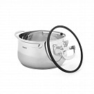 Кастрюля IRON ELEGANCE 20х12 см / 3,3 л со стеклянной крышкой (нер