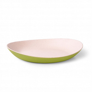 Глубокая тарелка 24 см зеленая (бамбуковое волокно)