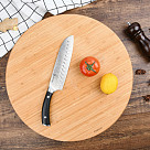 Доска разделочная 43x5см круглая (бамбук)