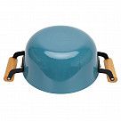 Кастрюля SEAGREEN 24x11см / 4л. со стеклянной крышкой (эмалированны