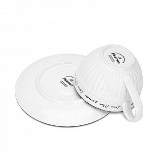 Набор из 2 чашек PROVENCE 250 мл с блюдцами (фарфор)