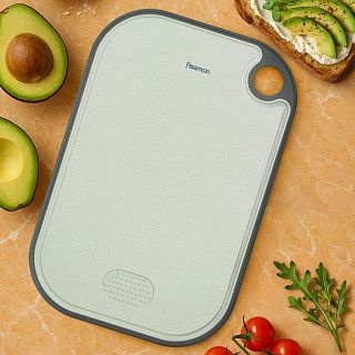 Разделочная доска 31х21x1 см (пластик+ТПР) Разделочная доска 31х21x1 см (пластик+ТПР)