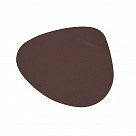 Сервировочный коврик 44x37см, коричневый+белый (ПВХ)