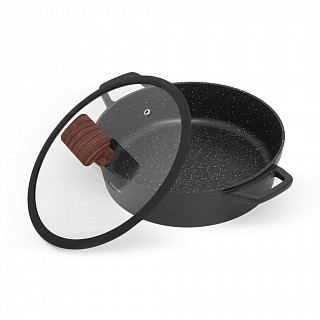 Сотейник FILOMENA  28x7,5см / 3,5л со стеклянной крышкой (алюминий