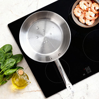 Сковорода 24x6 см без крышки (нерж. сталь)