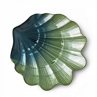 Блюдо PARADISO 37см, цвет зеленый (стекло)