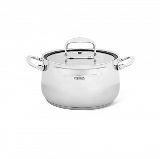 Кастрюля IRON ELEGANCE 20х12 см / 3,3 л со стеклянной крышкой (нер