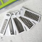 Терка-шинковка с контейнером 32x14x9 см с 5 сменными лезвиями