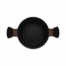 Кастрюля DIAMOND 20x10см / 2,6л со стеклянной крышкой (алюминий)