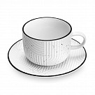 Чашка ART DECO 250мл с блюдцем (фарфор)