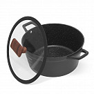 Кастрюля FILOMENA 28x13,5см / 5,7л со стеклянной крышкой (алюминий