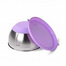 Миска 24x13,5 см / 4,5 л с крышкой (нерж. сталь)