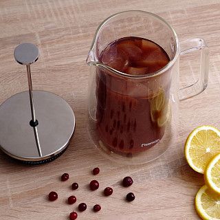 Френч пресс DOPPIO с двойными стенками 1000мл