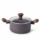 Кастрюля MAGIC BROWN 20x9,8 см / 2,7 л с крышкой (алюминий)