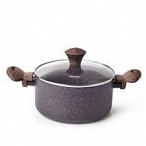 Кастрюля MAGIC BROWN 20x9,8 см / 2,7 л с крышкой (алюминий)