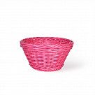 Плетеная корзинка круглая 19x10 см (пластик)