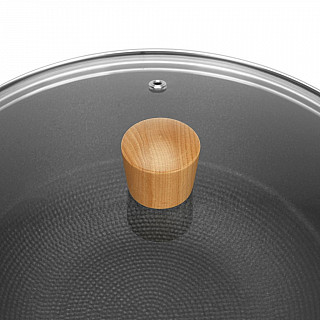 Вок SEAGREEN 32x9,2см / 5л. со стеклянной крышкой (эмалированный чу Вок SEAGREEN 32x9,2см / 5л. со стеклянной крышкой (эмалированный чу