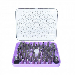 Набор из 52 насадок на кондитерский мешок (нерж. сталь)