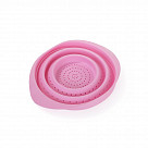 Складной дуршлаг 15x9 см, цвет ЧАЙНАЯ РОЗА (силикон)