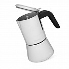 Гейзерная кофеварка 300 мл на 6 порций (нержавеющая сталь)