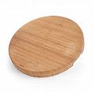 Доска разделочная 43x5см круглая (бамбук)