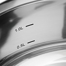 Кастрюля IRON ELEGANCE 16х10 см / 1,85 л со стеклянной крышкой (нер