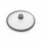 Крышка ARCADES 28 см с "мраморным" силиконовым ободком (стекло)