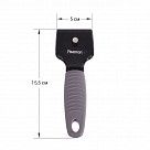 Скребок для чистки плиты с 3 сменными лезвиями 16см (нерж.сталь)