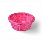 Плетеная корзинка круглая 21x8 см (пластик)