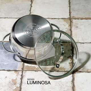 Кастрюля LUMINOSA 18x8,5 см / 2,1 л со стеклянной крышкой Кастрюля LUMINOSA 18x8,5 см / 2,1 л со стеклянной крышкой