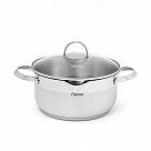 Кастрюля CALLISTO 20x11.5 см / 3,4 л с крышкой (нерж. сталь)