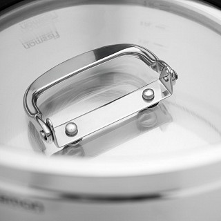 Кастрюля IRON ELEGANCE 24х15 см / 6,3 л со стеклянной крышкой (нер