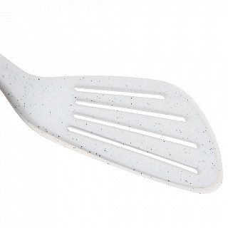 Лопатка с прорезями BIANCA 32см (нейлон + силикон) Лопатка с прорезями BIANCA 32см (нейлон + силикон)