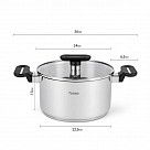 Кастрюля индукционная 24 см / 5,6 л Mia