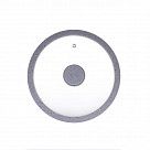 Крышка ARCADES 24 см с "мраморным" ободком, цвет СЕРЫЙ (стекло)