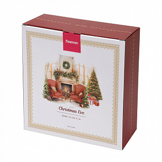 Салатник CHRISTMAS EVE 23,5x6,5см цвет красный (фарфор)