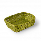 Плетеная корзинка прямоугольная 26x19x7 см (пластик)