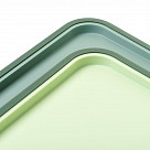 Набор из 2 разделочных досок 34х28см цвет зеленый (пластик+ТПР)