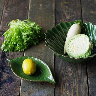 Блюдо глубокое GREEN 35.5X22X5.5 CM (керамика)