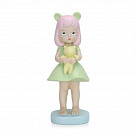 Статуэтка "Девочка с мишкой" 9х8,5х21,5см ( полирезин)
