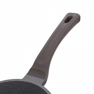 Сковорода для жарки UNIQUE PRO 26x6,9см со стеклянной крышкой (алю