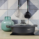 Сотейник PRESTIGE 28x8 см /4,1  л с крышкой (алюминий)