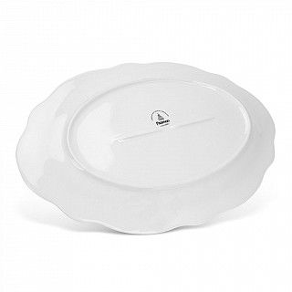 Блюдо CHRISTMAS EVE овальное 35х25см цвет красный (фарфор)