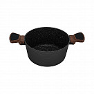 Кастрюля DIAMOND 20x10см / 2,6л со стеклянной крышкой (алюминий)