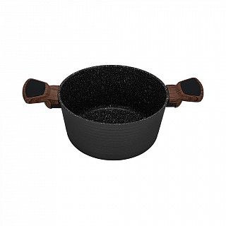 Кастрюля DIAMOND 20x10см / 2,6л со стеклянной крышкой (алюминий)