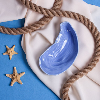 Блюдо SEA SHELL 17см (фарфор) Блюдо SEA SHELL 17см (фарфор)