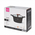 Кастрюля FILOMENA 20x10,5см / 2,3л со стеклянной крышкой (алюминий